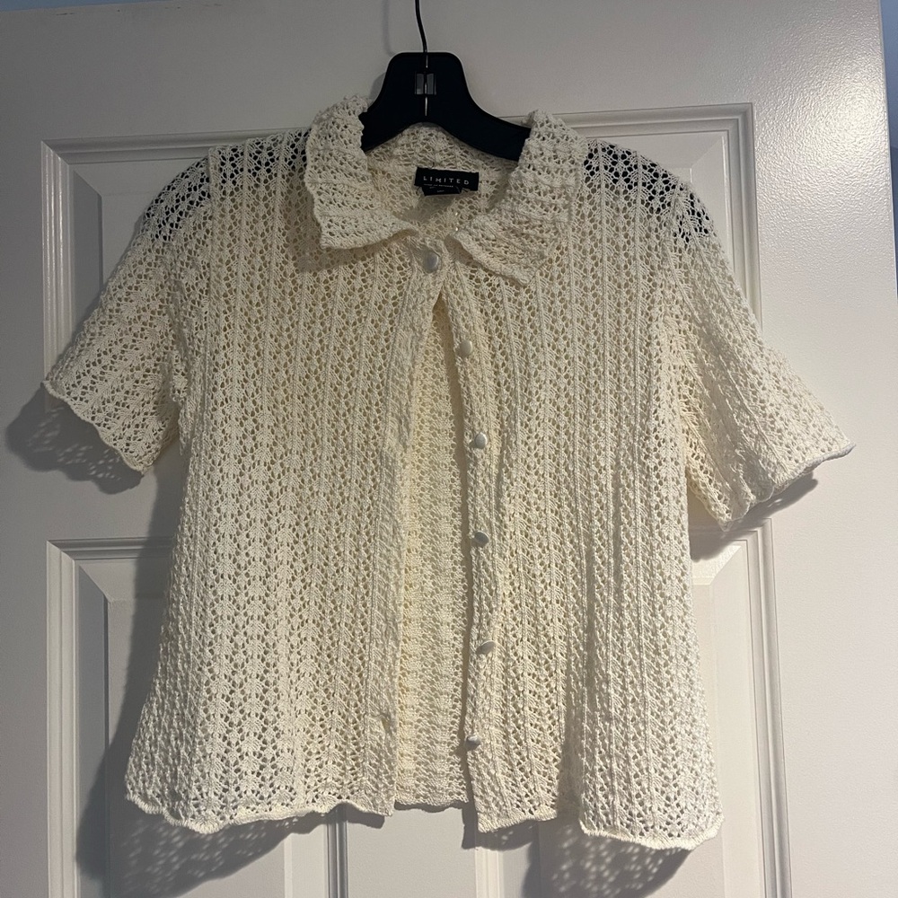 Vintage crochet button up